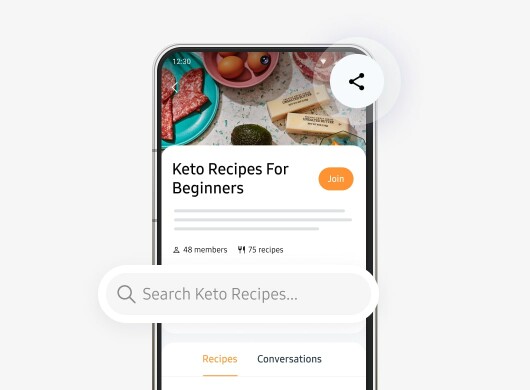 Save recipes from Communities