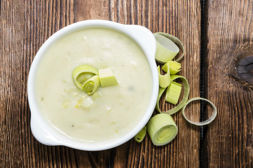 Potato and leek soup (approximately $6) recipe