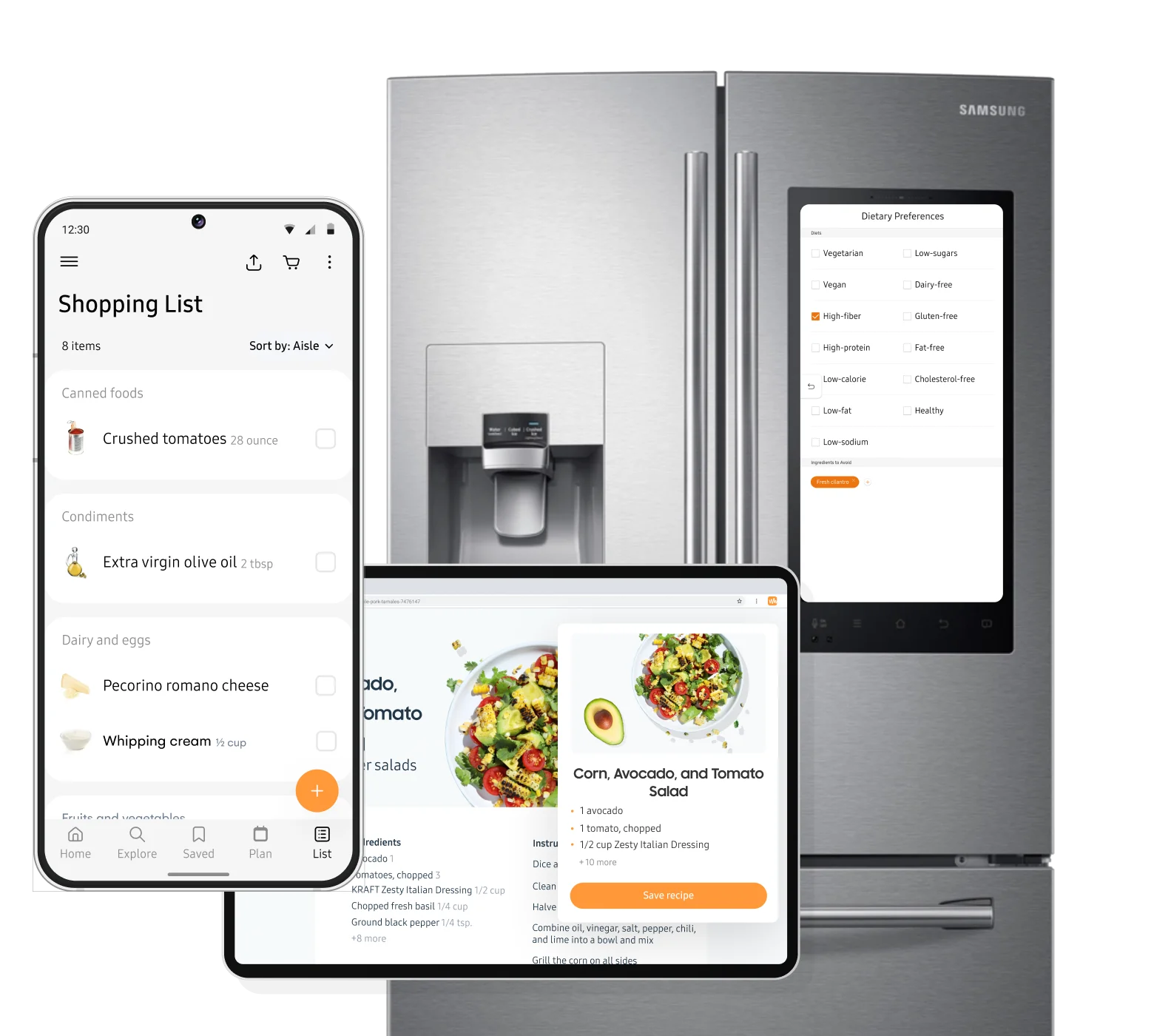 Get the free <br> Samsung Food app